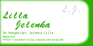 lilla jelenka business card